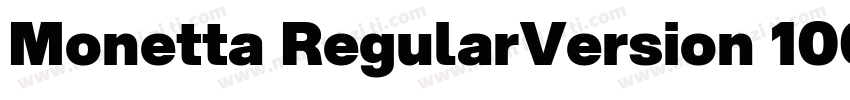 Monetta RegularVersion 1000字体转换